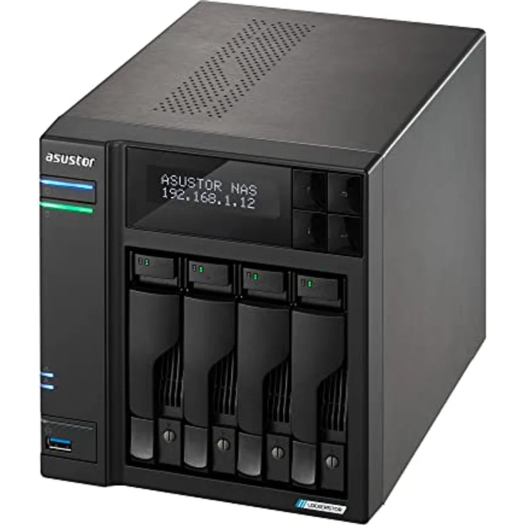 Asustor Lockerstor 4 Gen 2 AS6704T | 4 Bay NAS - Netzwerkspeicher Gehäuse, Quad Core 2.0GHz CPU, 4 M.2 PCIe 3.0 ssd Slot, 2 2.5GbE Port, 4GB RAM DDR4 – Bild 4