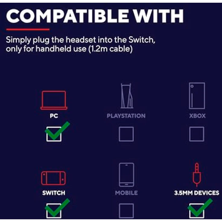 Trust Gaming GXT 416S Zirox Leichtes Gaming Headset für Nintendo Switch, Blau/Rot, 50-mm-Treiber, 1,2 m Kabel, Hochklappbares Mikrofon, Over-Ear Kopfhörer mit Kabel – Bild 4