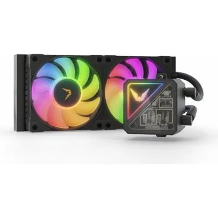 Valkyrie V240 Lite ARGB Black, All-in-One CPU Wasserkühler für AMD/Intel, Schwarz