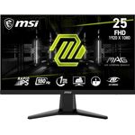 MSI MAG 256F 24,5 Zoll FHD Gaming Monitor - 1920 x 1080 Rapid IPS Panel, 180 Hz / 1ms GtG, 127% sRGB, Frameless Design, HDR Ready - DisplayPort 1.2a, HDMI 2.0b CEC - Schwarz