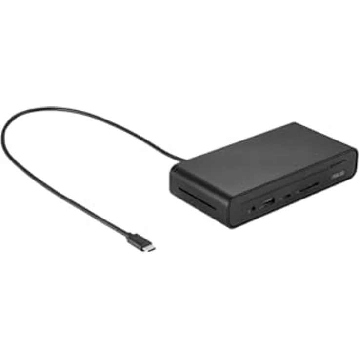 ASUS DC300 Dockingstation, Laptop-Dockingstation mit USB-C Alt Mode oder Thunderbolt Anschluss, Schwarz – Bild 3