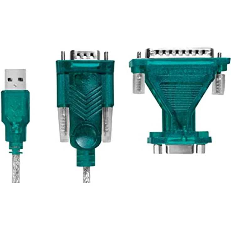 LogiLink UA0042B - USB 2.0 (Typ-A) auf Seriell (RS232) Adapterkabel inkl. Adapter (DB9 zu DB25) für Win 11, Länge 1,3 m – Bild 2