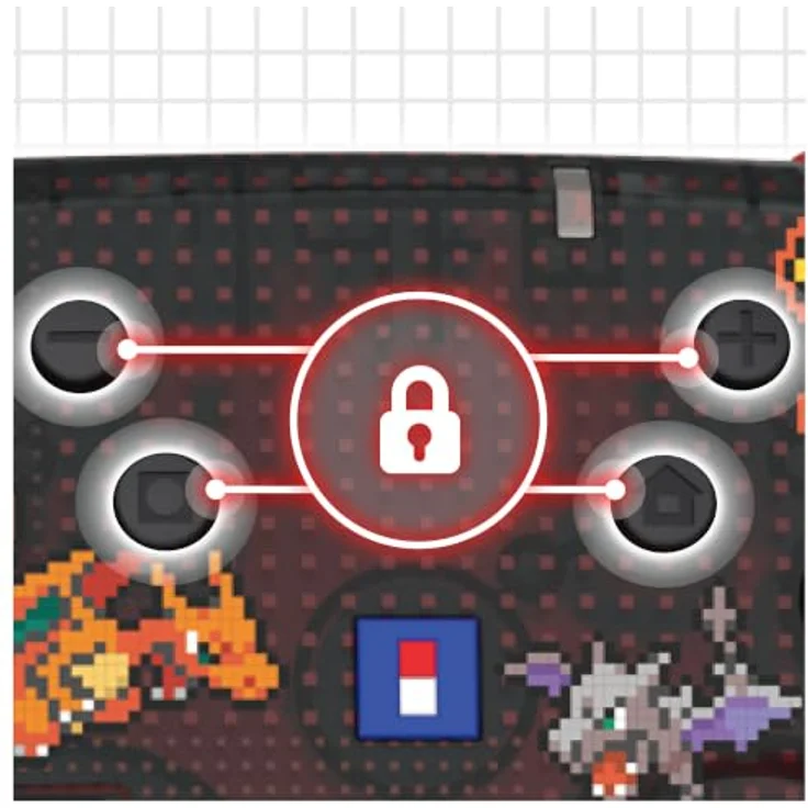 HORI PAD Turbo Wireless Controller - Pokémon Pixel Red - Ergonomischer Controller mit TMR-Sticks, Gyro-Sensoren und programmierbaren Rücktasten für Nintendo Switch 2 – Bild 12