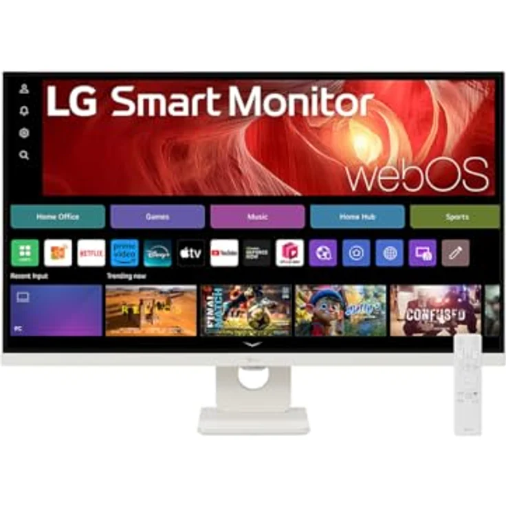 LG Smart Monitor 32U721SA-W.AEU, 32 Zoll 4K UHD Monitor mit HDR10, IPS-Panel, webOS 24, USB-C (65W), Bluetooth, Schwarz – Bild 3