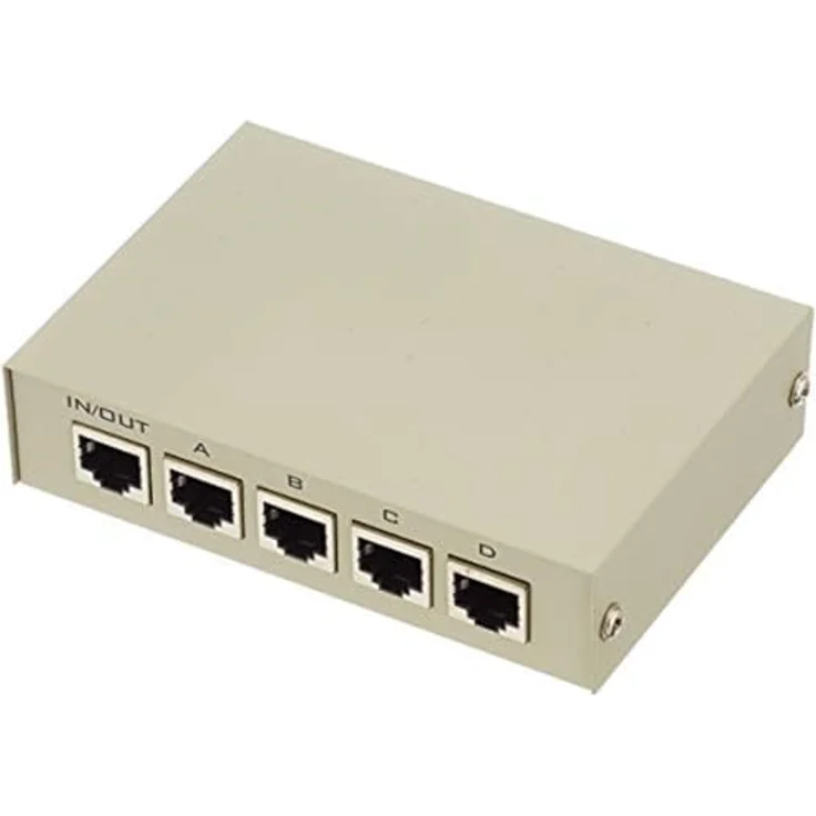 DeLock Umschalter RJ45 10-100 Mbps 4 Port manuell Bidirektional – Bild 3