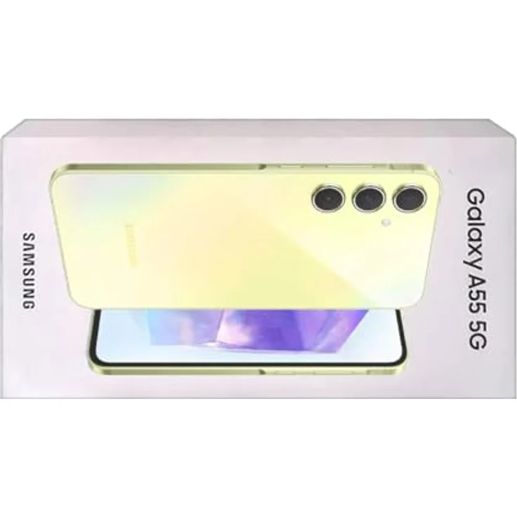 Samsung Galaxy A55 (128 GB, Awesome Lemon, 6.60", SIM + eSIM, 50 Mpx, 5G), Smartphone, Gelb – Bild 3