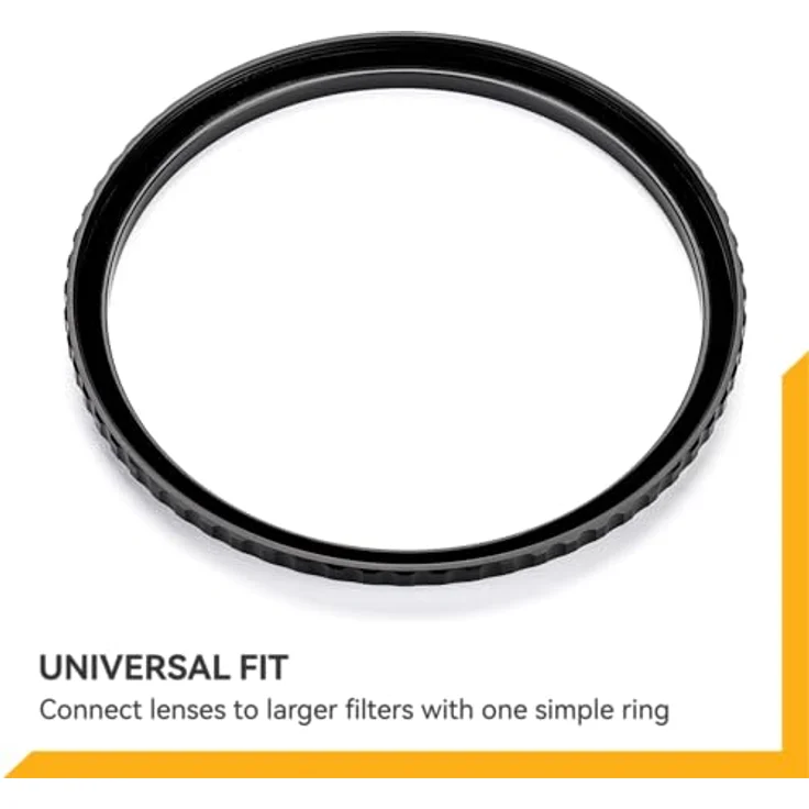 Nisi Brass 46 mm Objektivfilter, silber, mit Antireflex-Filzbehandlung und gerändelten Seiten – Bild 2