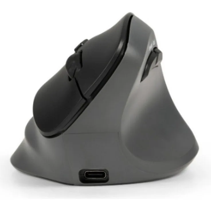 BAKKERELKHUIZEN BNEPRFP3MVMR Vertikale Maus, ergonomisches Design für Links- und Rechtshänder, 3 Modi