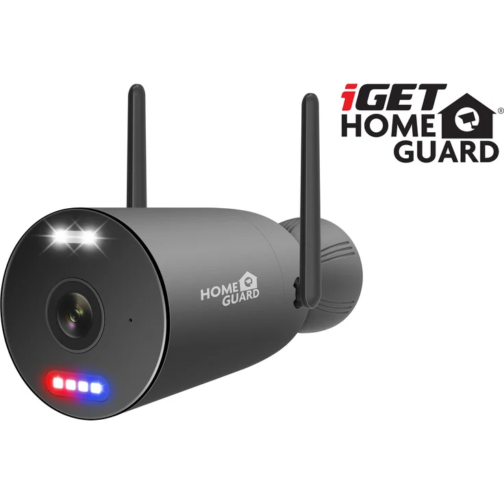 iGET HGNVK949CAM - WiFi 3K IP Kamera, 5MP, IP66 wetterfest, bidirektionaler Ton, Nachtsicht bis 35m, für Set iGET HGNVK109104