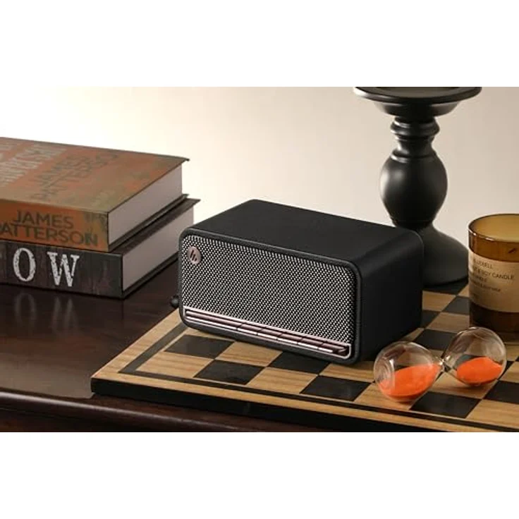 EDIFIER MP230 - Tragbarer Bluetooth-Lautsprecher im Retro-Design, kabellos. Wiedergabe über Bluetooth, AUX und Micro SD Karte, Holzgehäuse, 20W, MDF, Vintage-Tasten – Bild 5