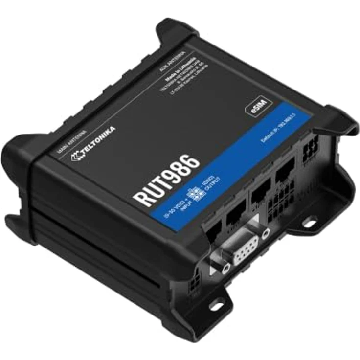 Teltonika RUT986, WLAN-Router mit 4G/3G/2G, 3-Port-Switch, DIN-schienenmontierbar, Wi-Fi 802.11n – Bild 3