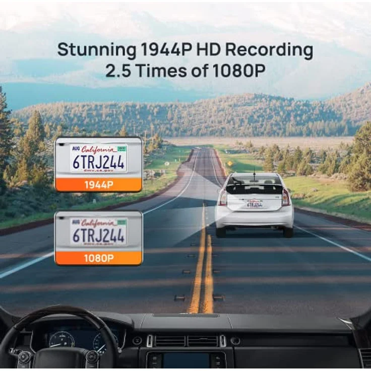 Dashcam 70MAI A500s Pro+ 1944P | Dash cam 140 ° 2" | Camera Auto mit GPS | Kamera WDR & G-Sensor & ADAS | Unterstützt 128GB | Möglichen Parküberwachung & Loop-Aufnahme | Auto Zubehör - Cam 70mai – Bild 4
