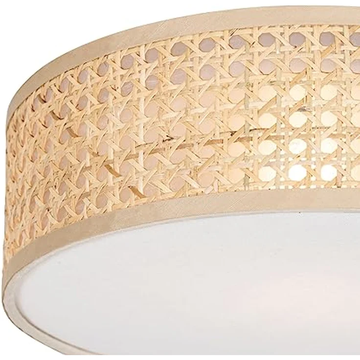 Qazqa - Orientalisch Orientalische Deckenleuchte Rattan 30 cm - Tromma - LED geeignet E27 – Bild 3