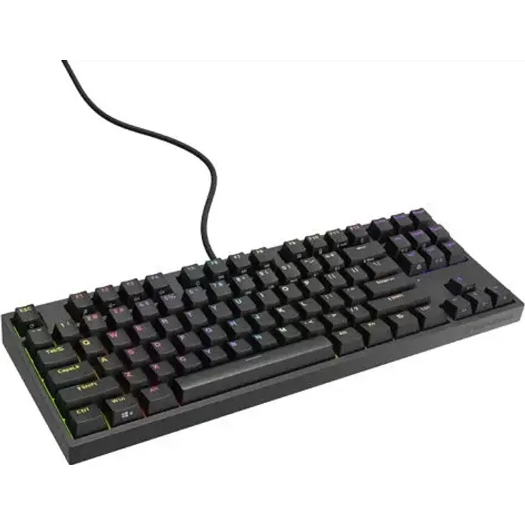 Genesis THOR 404 TKL RGB Mechanical Gaming Keyboard Gateron Yellow Pro, Black