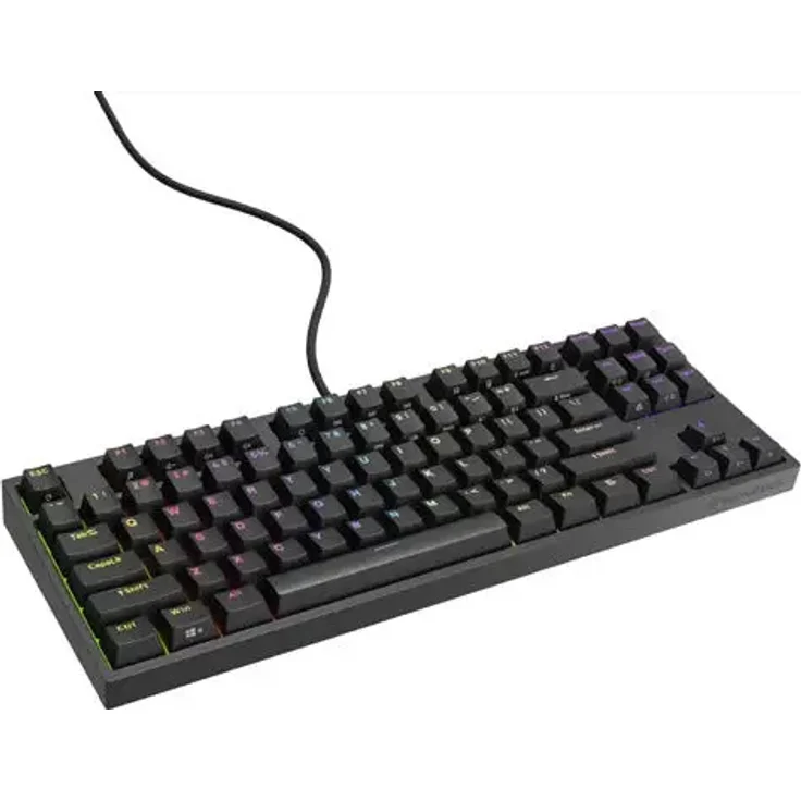 Genesis THOR 404 TKL RGB Mechanical Gaming Keyboard Gateron Yellow Pro, Black