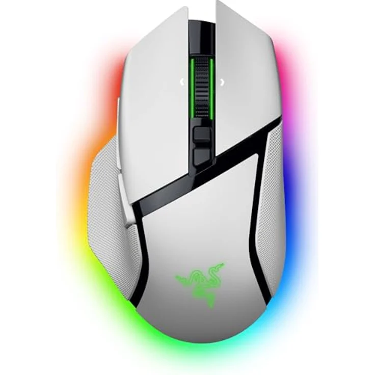 Razer Basilisk V3 Pro 35K - Vollständig anpassbare kabellose ergonomische Gaming-Maus mit Chroma RGB - 35K optischer Sensor (konfigurierbares Kipprad, 1K Hz Polling-Rate, 13 anpassbare Tasten) Weiß – Bild 1