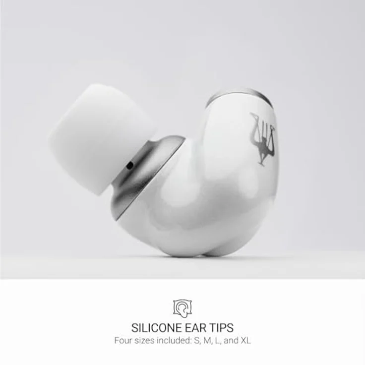 MEZE AUDIO Ecouteurs filaires Alba, kabelgebundene In-Ear-Kopfhörer mit 10,8-mm-Treiber, ergonomischem Design und 3,5-mm-USB-C-Adapter, Weiß – Bild 4