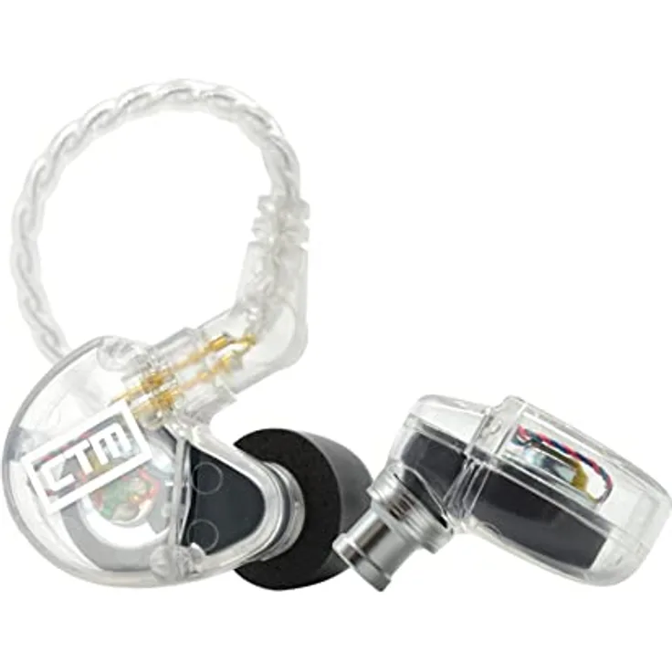 CTM CE110 Universal-Monitor mit sicherer Passform, professionelles In-Ear-Studio- und Live-Performance-Referenz, mit dynamischem Vollfrequenz-Treiber mit W.I.S.E-Technologie, transparent