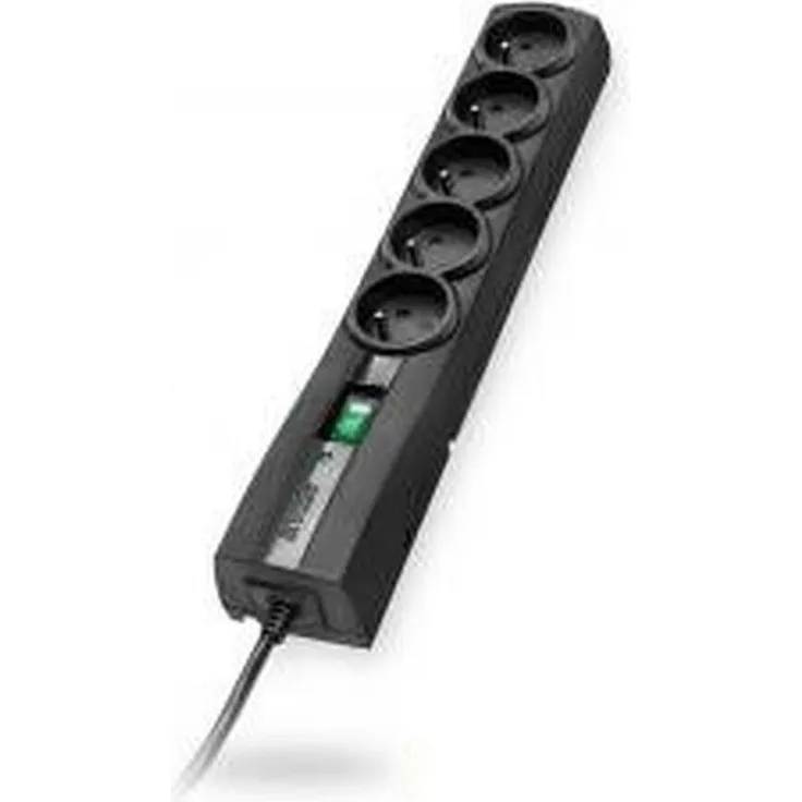Ever CLASSIC Steckdosenleiste mit Überspannungsschutz, 5x CEE 7/5, 3 m, Kindersicherung und LED-Anzeige