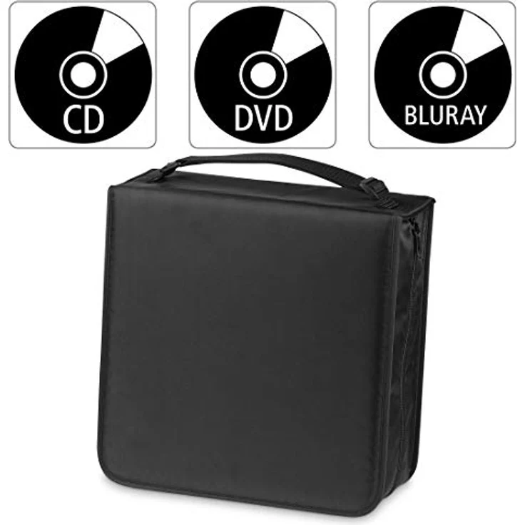 Hama CD-Wallet Nylon 304, Schwarz – Bild 2