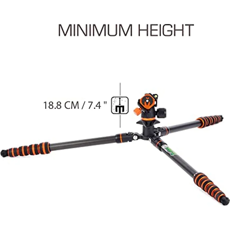 3 LEGGED THING PUNKS BRIAN 2.0, Carbonstativ mit Airhed Neo 2.0 - Schwarz-Orange – Bild 6