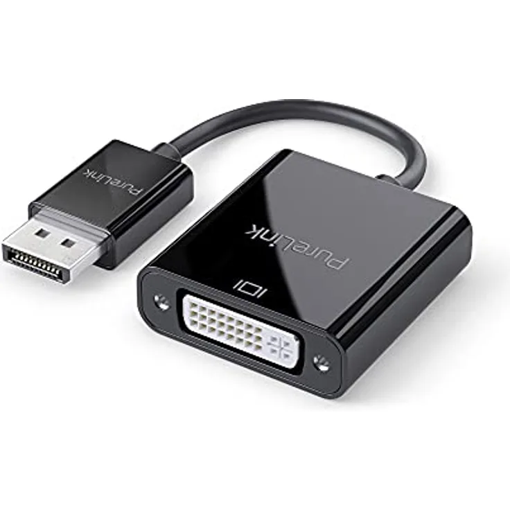 PureLink DisplayPort auf DVI Adapter, 1920x1200 WUXGA Auflösung, 4,95GB/s Bandbreite, vergoldete Steckkontakte, 0,15m, schwarz