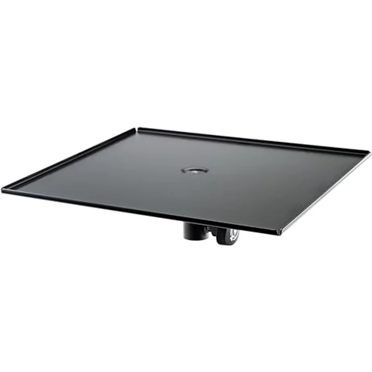 K&M 26753 Adapterplatte für Beamer, universelle Halterung mit 420 x 380 mm Ablagefläche, schwarz – Bild 2