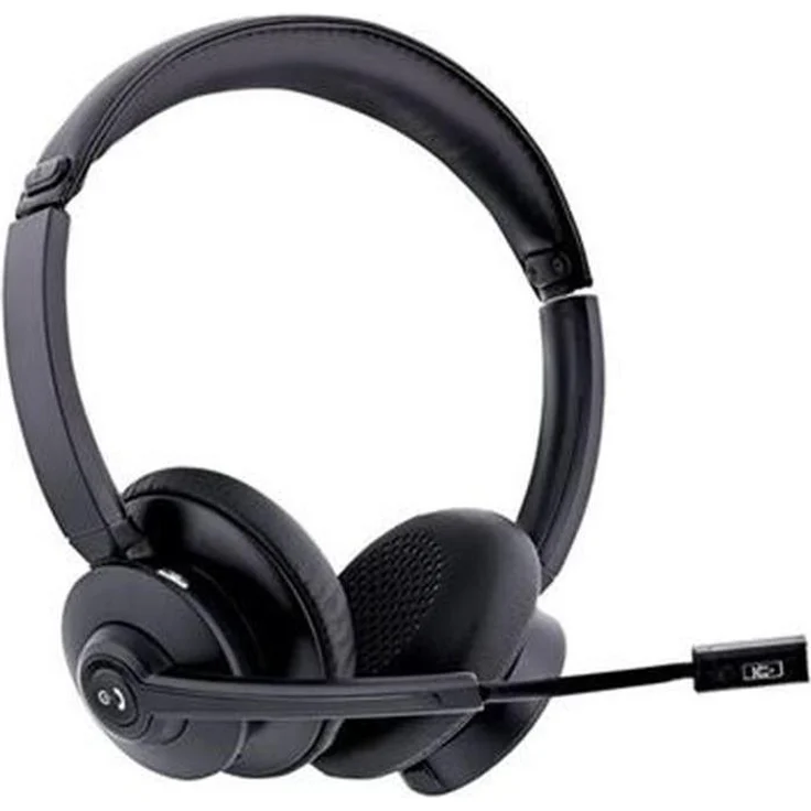 T'nB TNB Activ 1000X, Kabelloses Professional Headset mit 26 h Akkulaufzeit und Aluminiumkopfbügel, Schwarz