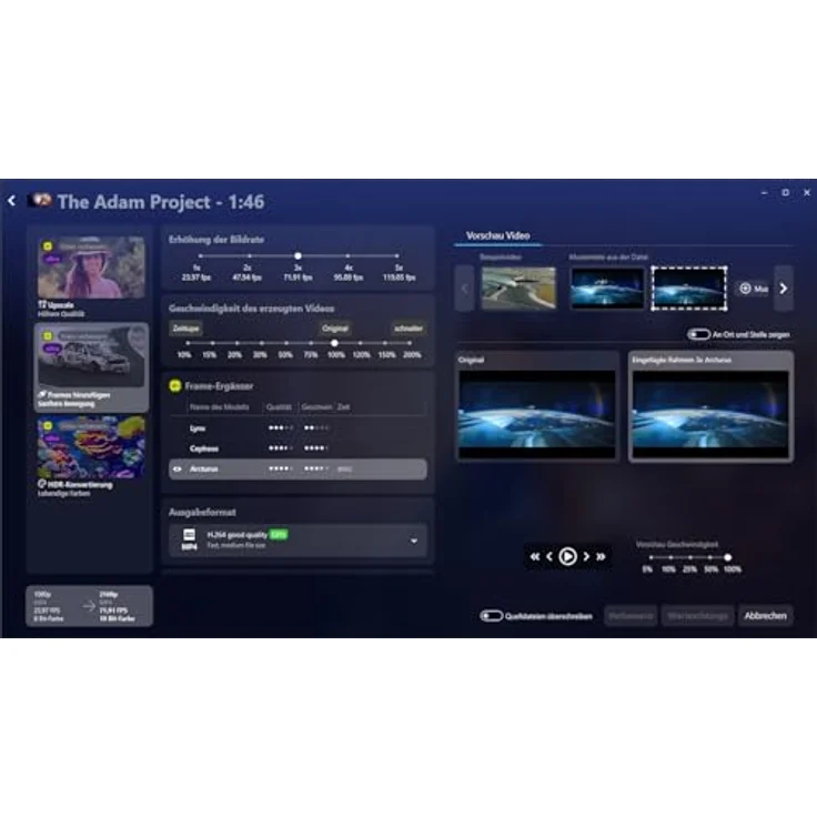 Audials Vision 2024 - Deutsch / Multilingual - Windows 11/10 - *Dauerlizenz* Videos verbessern mit der Kraft Künstlicher Intelligenz (Product Key Card) #PKC – Bild 2