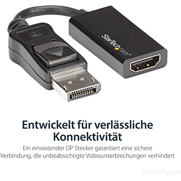 StarTech.com DisplayPort to HDMI Adapter - 4K 60Hz - Videokonverter - HDMI - DisplayPort (DP2HD4K60S) – Bild 4