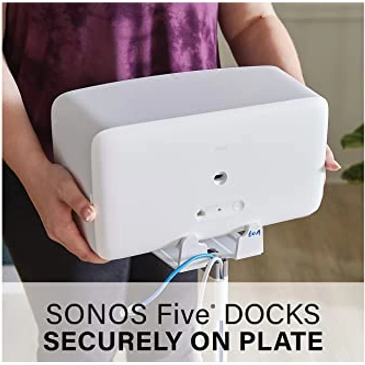 Sanus WSS52-W2 Kabellose Lautsprecherständer für Sonos Five und Play: 5 Lautsprecher (einzeln) in Weiß – Bild 4