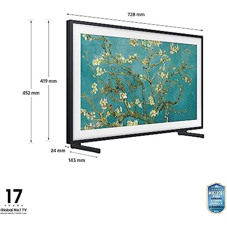 Samsung QE32LS03C The Frame, 32 Zoll QLED-Fernseher mit mattem Display und 100% Farbvolumen – Bild 2