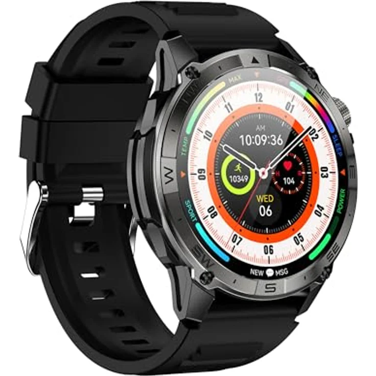 VALDUS VG40 PRO (2025) Black, Smartwatch mit Telefoniefunktion, AMOLED Display, Robuster Sportler – Bild 3