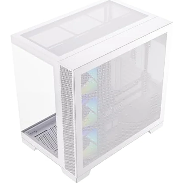 SILENTWARE Silentware View A-RGB White Midi Tower PC-Gehäuse, gehärtetes Glas, 4x 120mm RGB Lüfter, USB-C, ATX/mATX/ITX – Bild 4