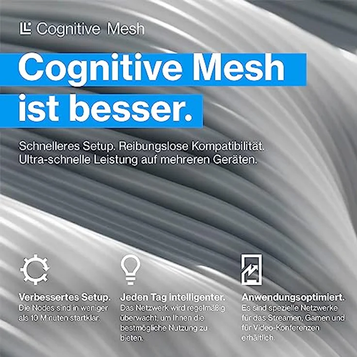 Linksys Velop Pro WiFi 6E Mesh-System MX6202-KE – Cognitive Mesh-Router mit 6-GHz-Band-Zugriff und 5,4 Gbit/s – Mesh-Abdeckung für bis zu 550 m² und 400 Geräte – 2er-Pack – Bild 4