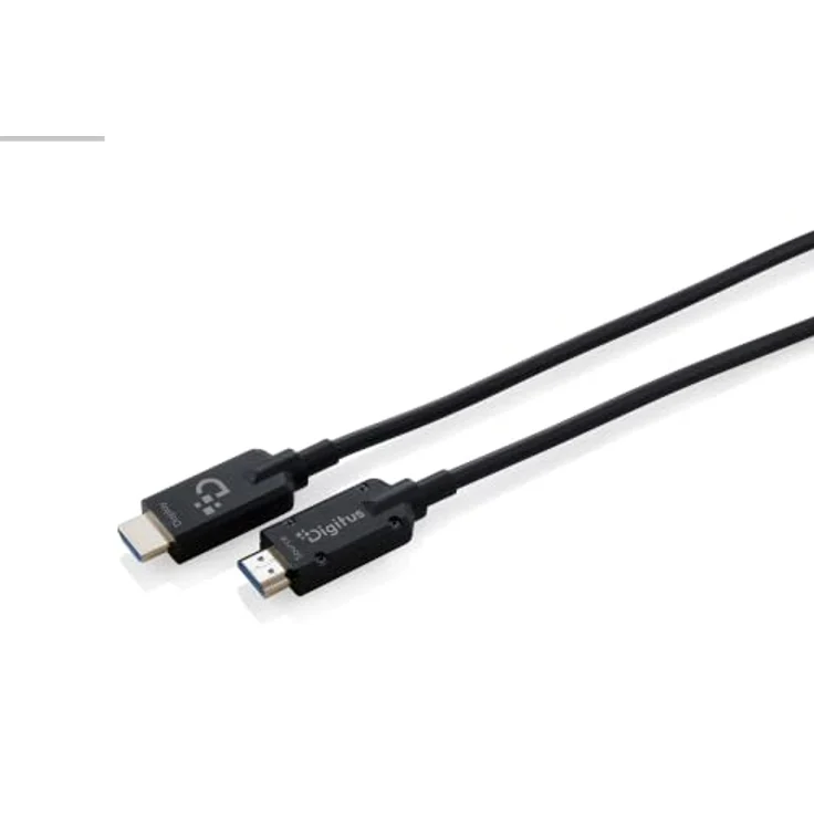 DIGITUS Glasfaser HDMI-Kabel 20 m, UHD 8K 60Hz, 4K 120Hz, HDMI 2.1, metallarmiert, flexibles Design mit 48 Gbps Übertragungsrate – Bild 1