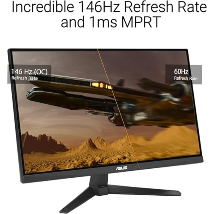 ASUS TUF Gaming VG279QE5A, 27 Zoll Full HD Monitor mit 1920 x 1080 IPS, 146Hz (OC), 1ms Reaktionszeit, ELMB Sync, Lautsprecher, HDMI, DisplayPort – Bild 2