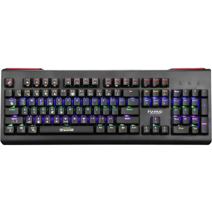 Marvo KG959G, Mechanische Gaming-Tastatur mit RGB-Beleuchtung, QWERTY-Layout und Anti-Ghosting-Funktion