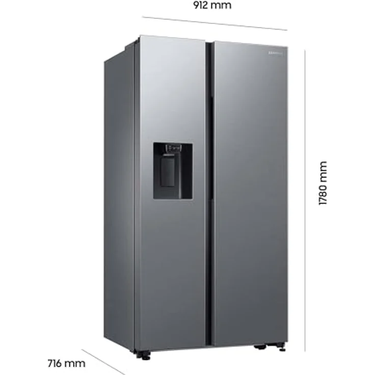 Samsung Side-by-Side mit Slim Ice Maker und Wassertank, 628 L Edelstahl Look – Bild 2