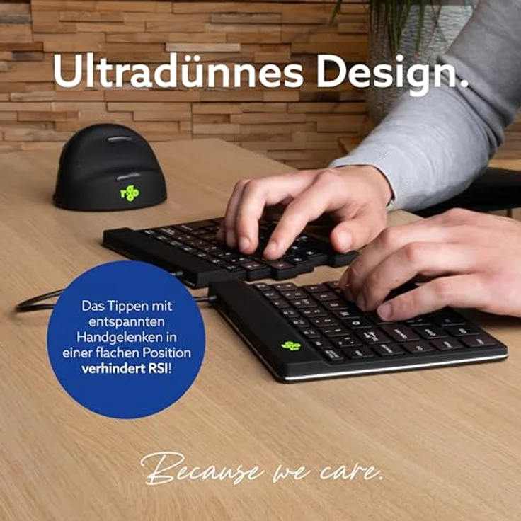 R-Go Tools R-GO SPLIT BREAK ERGONOMIC (DE, Kabellos), Tastatur, Schwarz - Bluetooth QWERTZ Layout – Bild 7