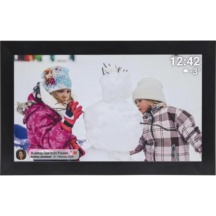 Denver PFF-1504, Digitaler Bilderrahmen 15,6" mit 1920 x 1080 Pixeln, Schwarz, Wi-Fi, 32 GB Speicher und Touchscreen – Bild 1