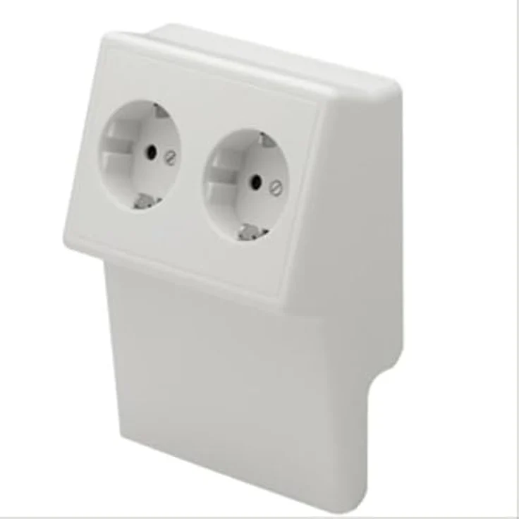 Gewiss NP42838 Slksltk Doppelgerätetankral9010, Steckdosenleiste aus Deutschland, Qualitätsgarantie – Bild 2