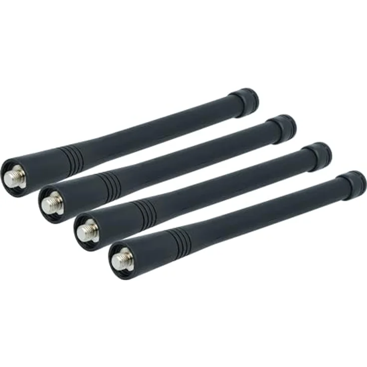 vhbw Mobilfunkantenne für Motorola GP340, GP360, GP3688, GP344, GP360-11b, GP388, 15,1 cm, VHF 146-174 MHz, schwarz, 4 Stück – Bild 1