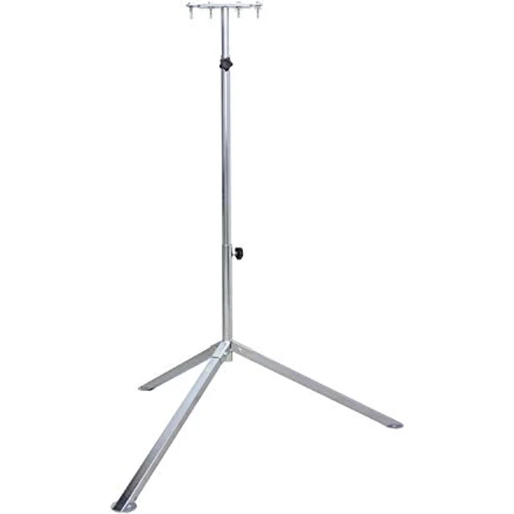 as - Schwabe Profi Stativ für LED-Strahler - Halogen-Strahler – Stativ mit Universaltraverse geeignet zur Halterung von Baustrahlern und Leuchten I Höhenverstellbar bis 2,60 m – Verzinkt I 46750 – Bild 2