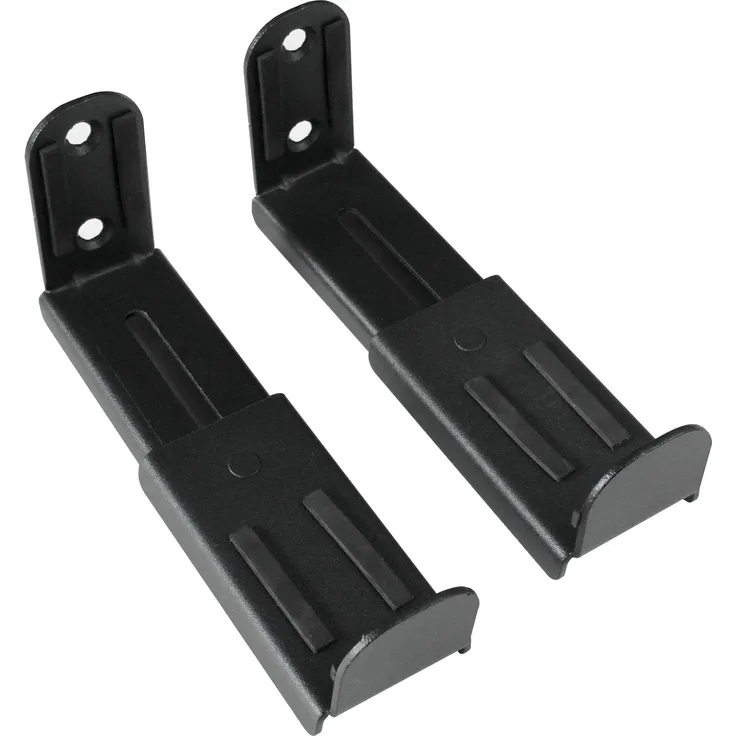 Drall Instruments Universal Soundbar Lautsprecher Boxen Wandhalterung, ausziehbar von 9,2-15,4 cm, belastbar bis 5 kg, schwarz, Modell BH6B
