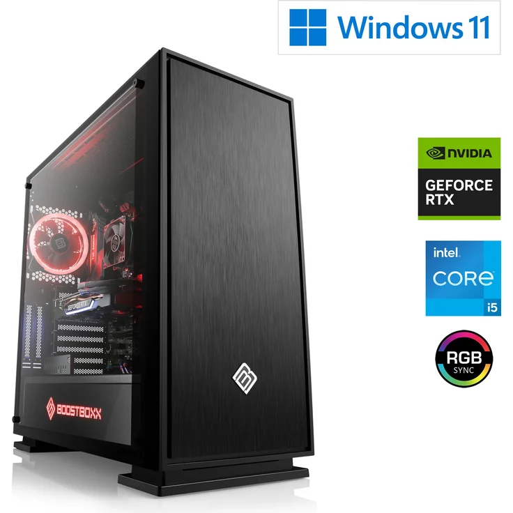 CSL-Computer Gaming PC M13330H, Intel Core i5 14400F, NVIDIA RTX 5070, 16 GB DDR4 RAM, 1000 GB M.2 SSD, Windows 11 Home