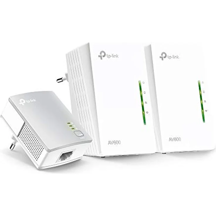 TP-Link WLAN Powerline Adapter Triple Set TL-WPA4220T KIT(600Mbit/s, WLAN 300Mbit/s, Wi-Fi Clone, Fast-Ethernet-LAN, Plug&Play, Kompatibel mit allen HomePlug AV/AV2 Powerline Adaptern) – Bild 2