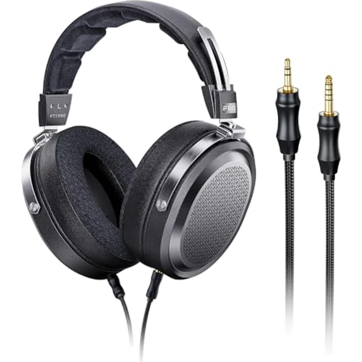 FiiO FT1 Pro Open-Back Planar Magnetic Wired Hi-Fi Kopfhörer für Zuhause, Studio, Aufnahme, hohe Empfindlichkeit in Schwarz – Bild 1