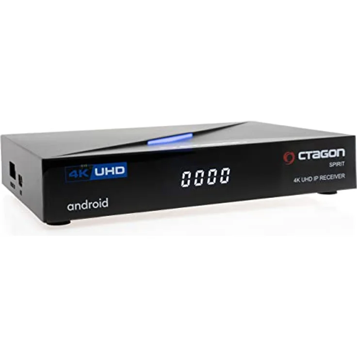 Octagon Spirit 4K UHD Android TV Streaming Box, 5G Dual Band WiFi WLAN, Bluetooth Fernbedienung, Sprachsteuerung, USB 2.0 & 3.0, HDR10+, 2GB RAM & 16GB Flash, TV IP OTT Receiver, Bluetooth 5.1 – Bild 2