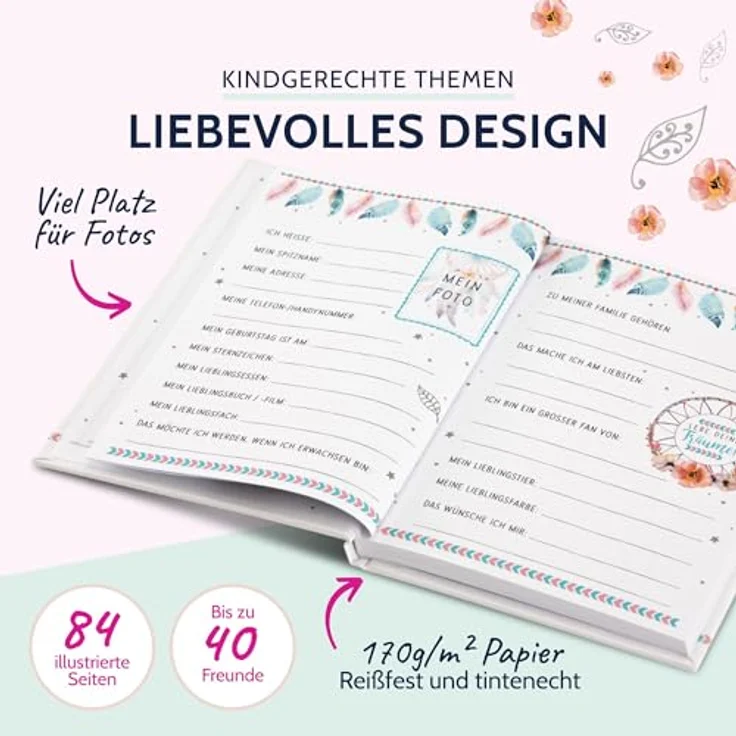 Goldbuch Freundebuch Traumfänger Freundebuch – Bild 5
